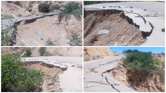 حزب الاستقلال ببودينار يدق ناقوس الخطر ويطالب بإصلاح عاجل لطريق حيوية تهددها الانهيارات