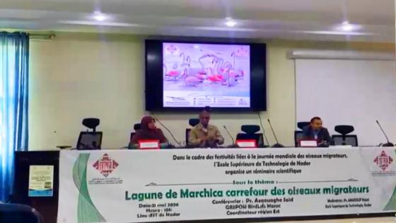 المدرسة العليا للتكنولوجيا بالناظور تحتفي باليوم العالمي للطيور المهاجرة بندوة علمية حول بحيرة مارشيكا