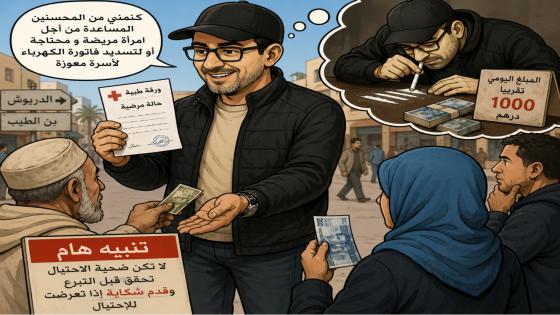 تنبيه للساكنة.. دعوات إلى توخي الحيطة من شخص يشتبه في استغلال العمل الإحساني لجمع الأموال بإقليم الدريوش